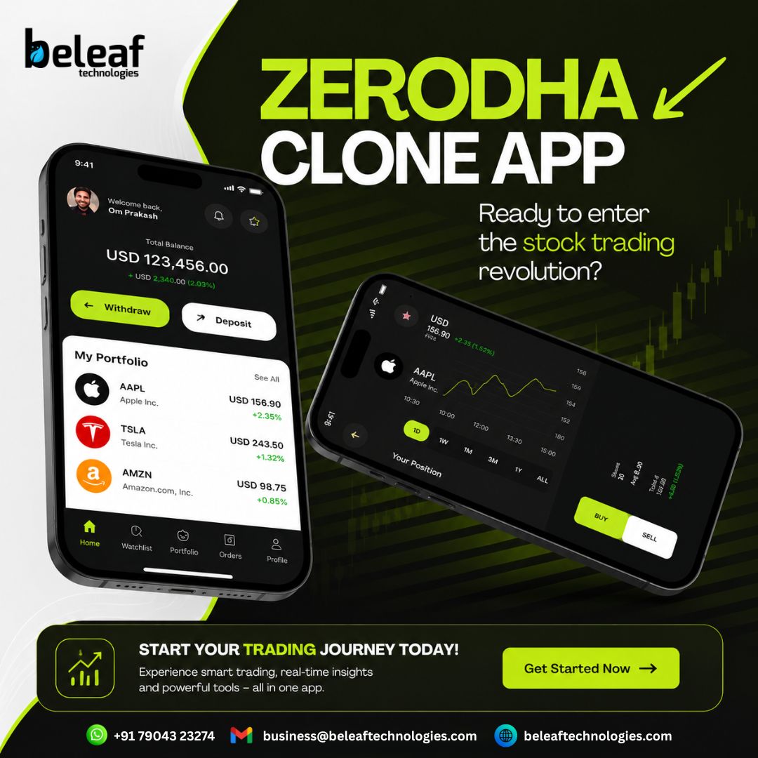 Launch Faster, Earn Bigger with a Zerodha Clone App  